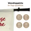 Don't lose your fire - Rood - Wit - Minimalistisch Wandkleed katoen klein -tsfeer2_DE