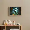 Dinosaurus - Draak - Jungle - Groen Light Box met batterij (Wandlamp kind) middel -sfeer2_kind