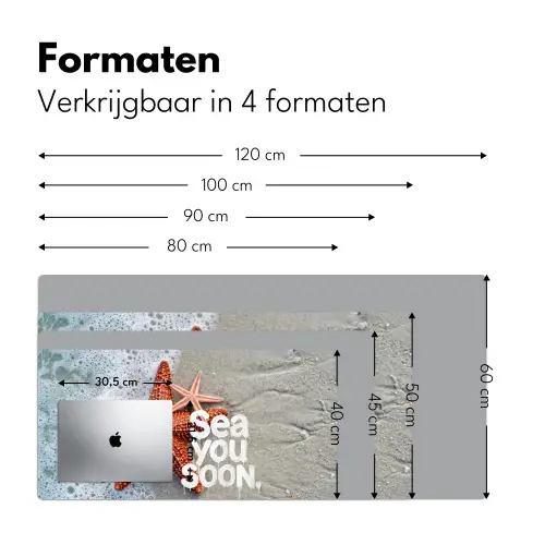 Sea you soon - Zeester - Zee Muismat XXL klein -sfeer5