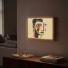 Geometrisch - Felle kleuren - Kubistische stijl Light Box met batterij (Wandlamp) middel -sfeer1