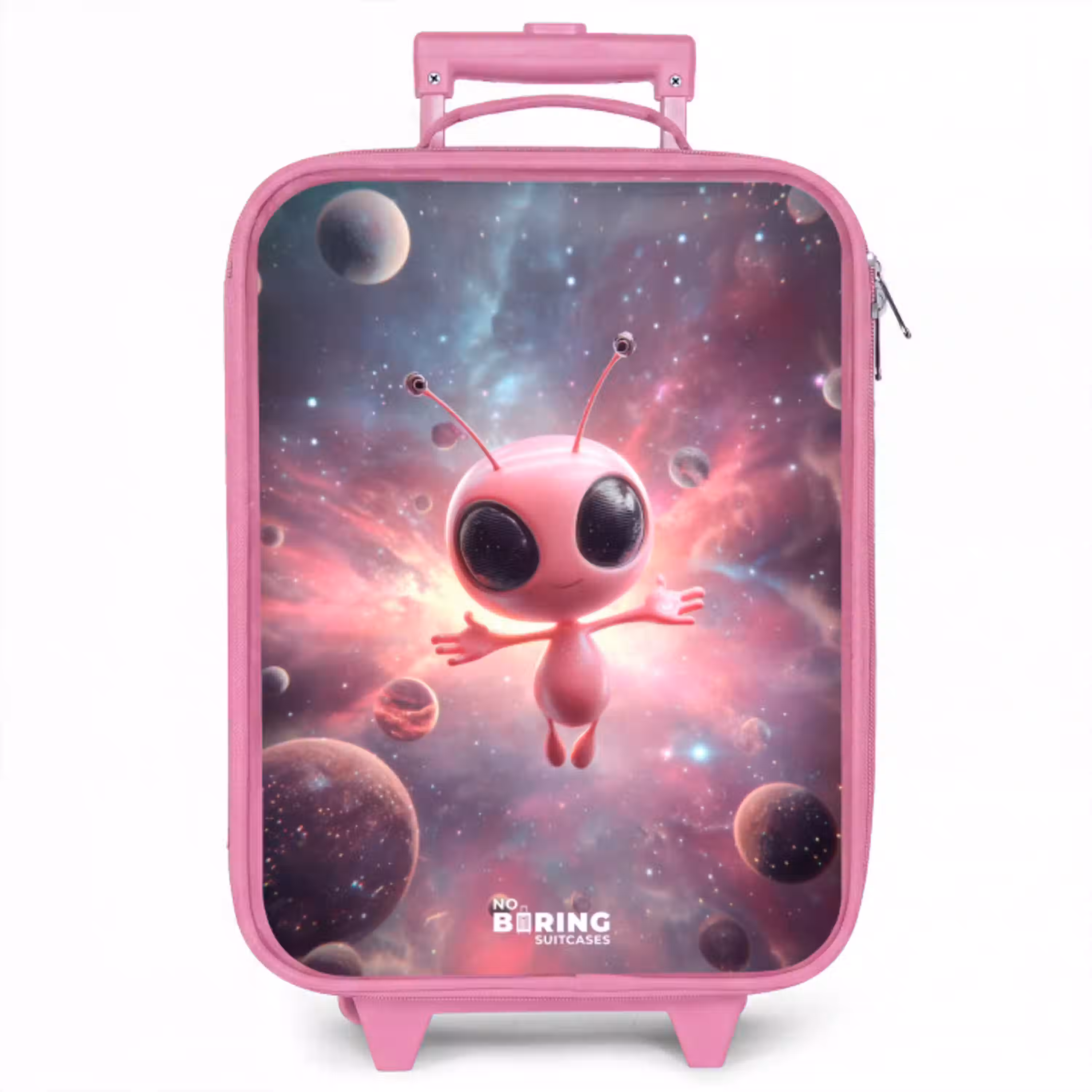 Roze Alien in Sterrennevel Kinderkoffer - Roze klein -zzz_website3d