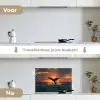 Walvis staart - Water - Zonsondergang keuken achterwand spatscherm klein -voor_na_NL