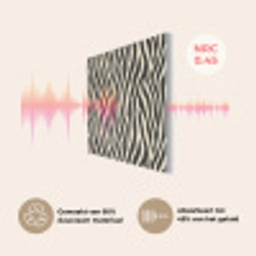 Zebra - Print - Klassiek - Zwart PET vilt klein 837 -USP_NL