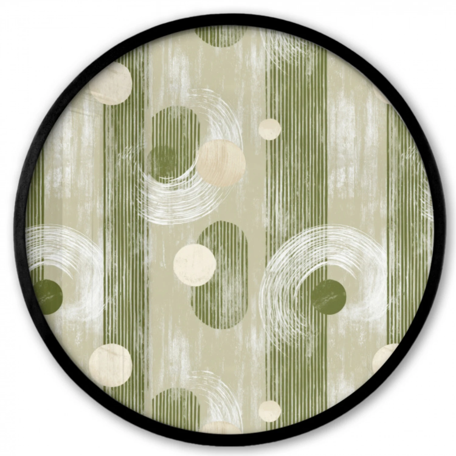 Artistiek - Modern - Groen Fotolijst rond zonder passe partout klein 856 -3d
