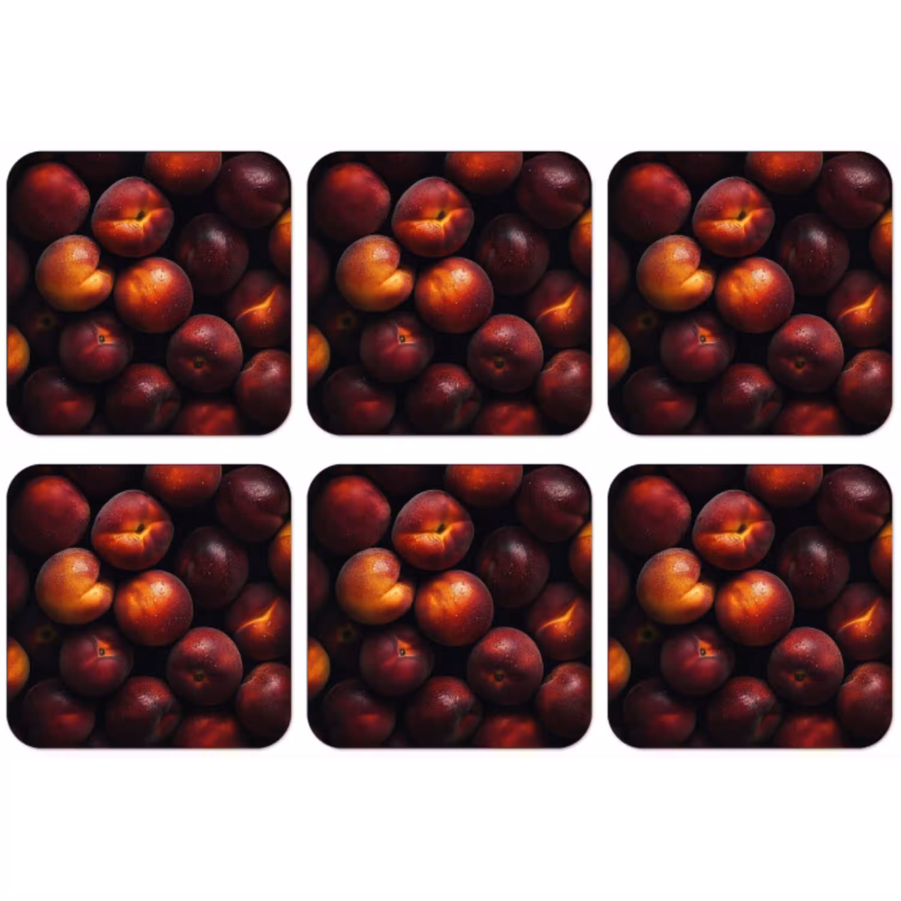 Fruit - Close up - Nectarines onderzetter kurk middel -zkaufland3dotto