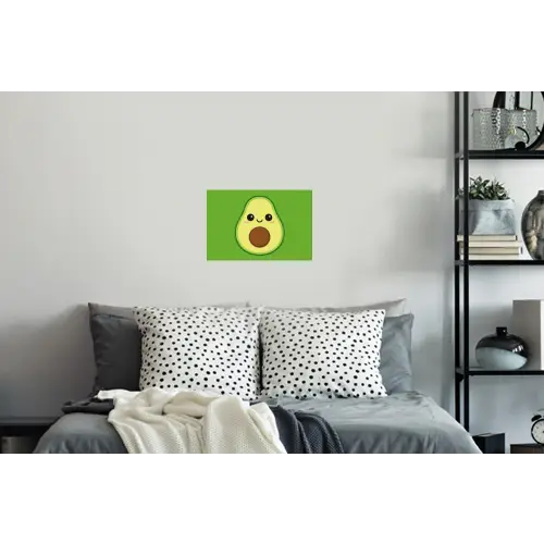 Avocado - Groen - Speels Muursticker klein -slaapkamer