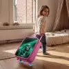 Vrachtwagen - Neon - Groen - Stad Kinderkoffer - Roze klein -sfeer1