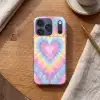 Hartvorm - Pastelkleuren - Tie Dye Telefoonhoesje iPhone 17 Pro klein -sfeer1