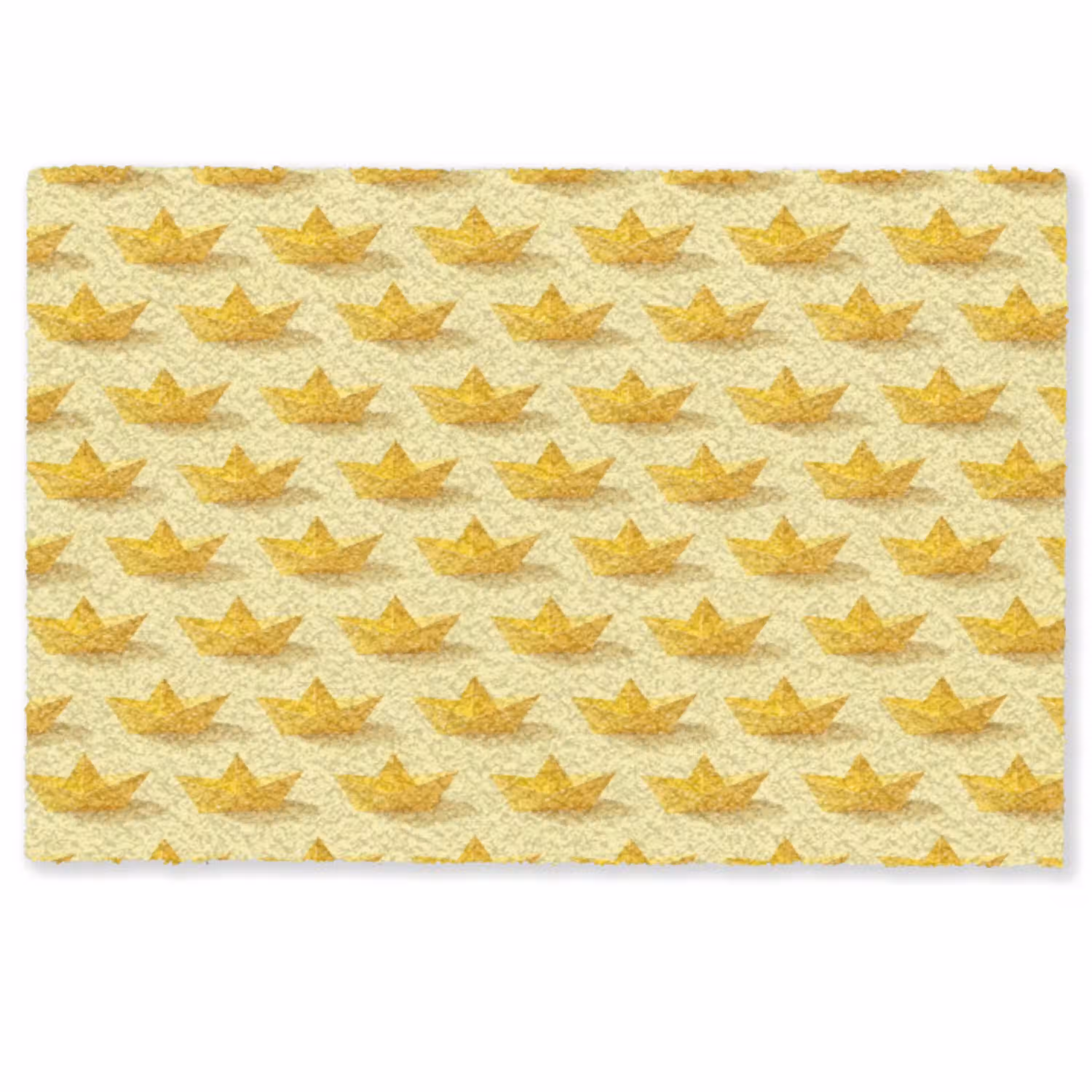 Bootjes - Origami - Creatief - Geel Deurmat klein 898 -zkaufland3d