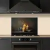 Kaarsen - Stilleven - Rustiek - Boeken keuken achterwand spatscherm klein -sfeer1