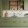 Botanisch - Zangvogel - Blauw keuken achterwand 2 middel 871 -sfeer3