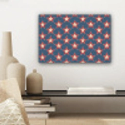 Ster - Klassiek - Blauw canvas 2cm klein 34 -sfeer6