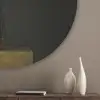 Bloembollen - Wit - Vaas - Minimalistisch Akoestische PET Vilt - Rond klein -sfeer5_closeup