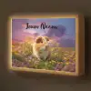 Cavia - Kleurrijk - Bloemen Light Box met batterij (Wandlamp kind) middel -z3d_website