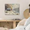Winter - Sneeuw - Huis - Natuur PET vilt klein -sfeer3