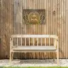 Goud - Boeddha beeld - Spiritueel - Meditatie Tuinposter op houten frame 2 cm dik klein -sfeer4