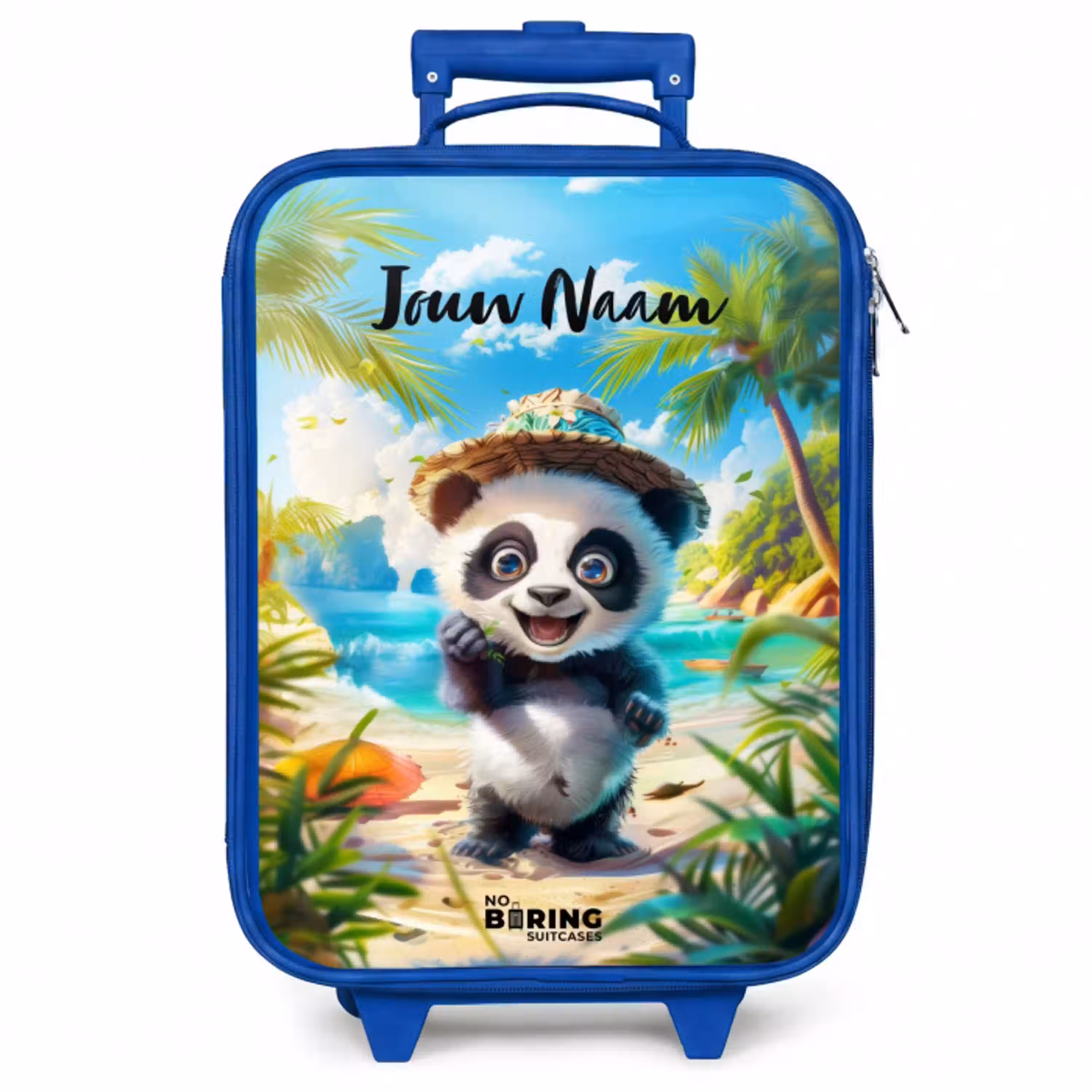 Pablo panda Kinderkoffer - Blauw klein -zzz_website3d