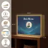 Heks - Volle maan - Sterrenhemel Light Box met batterij (Wandlamp kind) middel -USP_websiteoverzichtNL