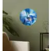 Blauw - Orchidee - Elegeant Wandcirkel behangsticker klein -sfeer2