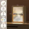 Abstract - Modern - Beige - Aesthetic - Goud Light Box met kabel (Tafellamp) klein -USP_NL
