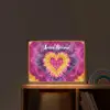 Tie dye - Hartvorm - Vlammen - Paars Light Box met batterij (Wandlamp kind) middel -sfeer1_kind