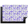 Blauw - Patroon - Beige - Abstract Inductie beschermer vinyl 3mm klein 276 -3d