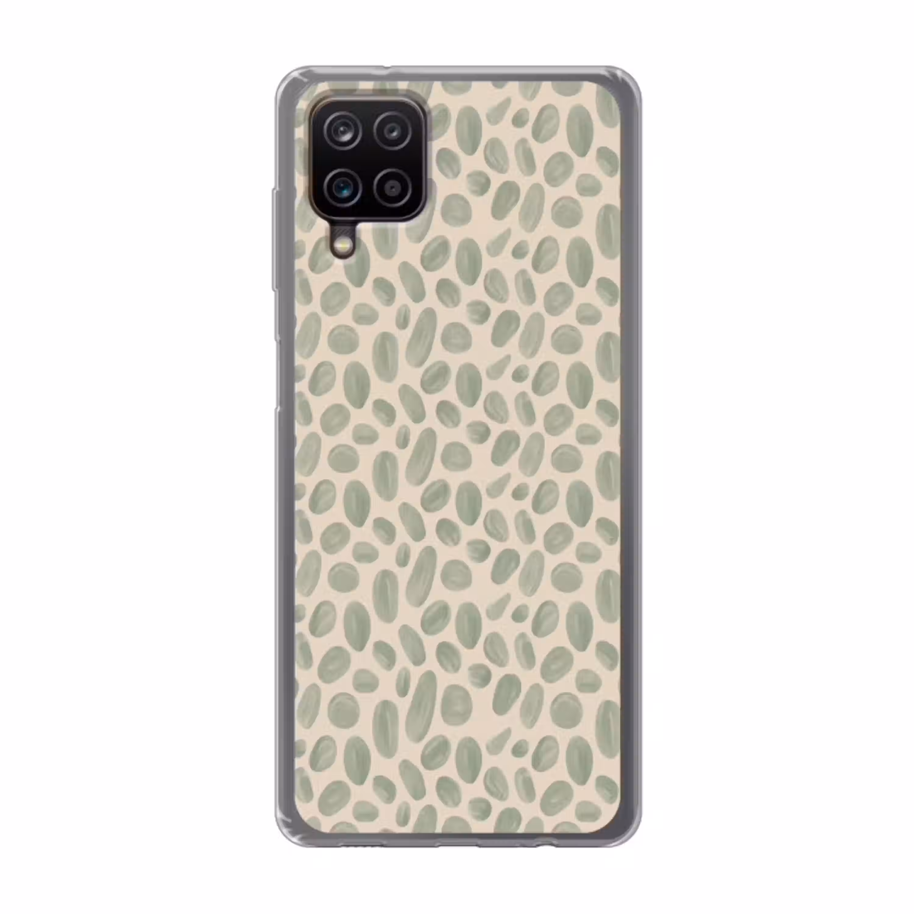 Abstract - Patroon - Organisch - Groen - Modern Telefoonhoesje Samsung Galaxy A12 klein -3d