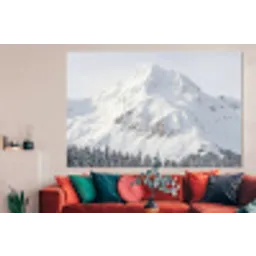 Berg - Sneeuw - Winter - Natuur - Wit forex 5mm xxl -woonkamer