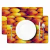 Vrucht - Waterdruppels - Oranje Placemat vinyl groot 368 -zzsfeer2_Kitchenyeah-website