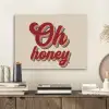Oh honey - Rood - Schaduw PET vilt klein -sfeer1