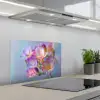 Bloemen - Paars - Overloop - Meeldraden keuken achterwand spatscherm klein -3d_schuin