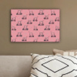 Golfkar - Retro - Roze canvas 2cm klein 34 -sfeer3