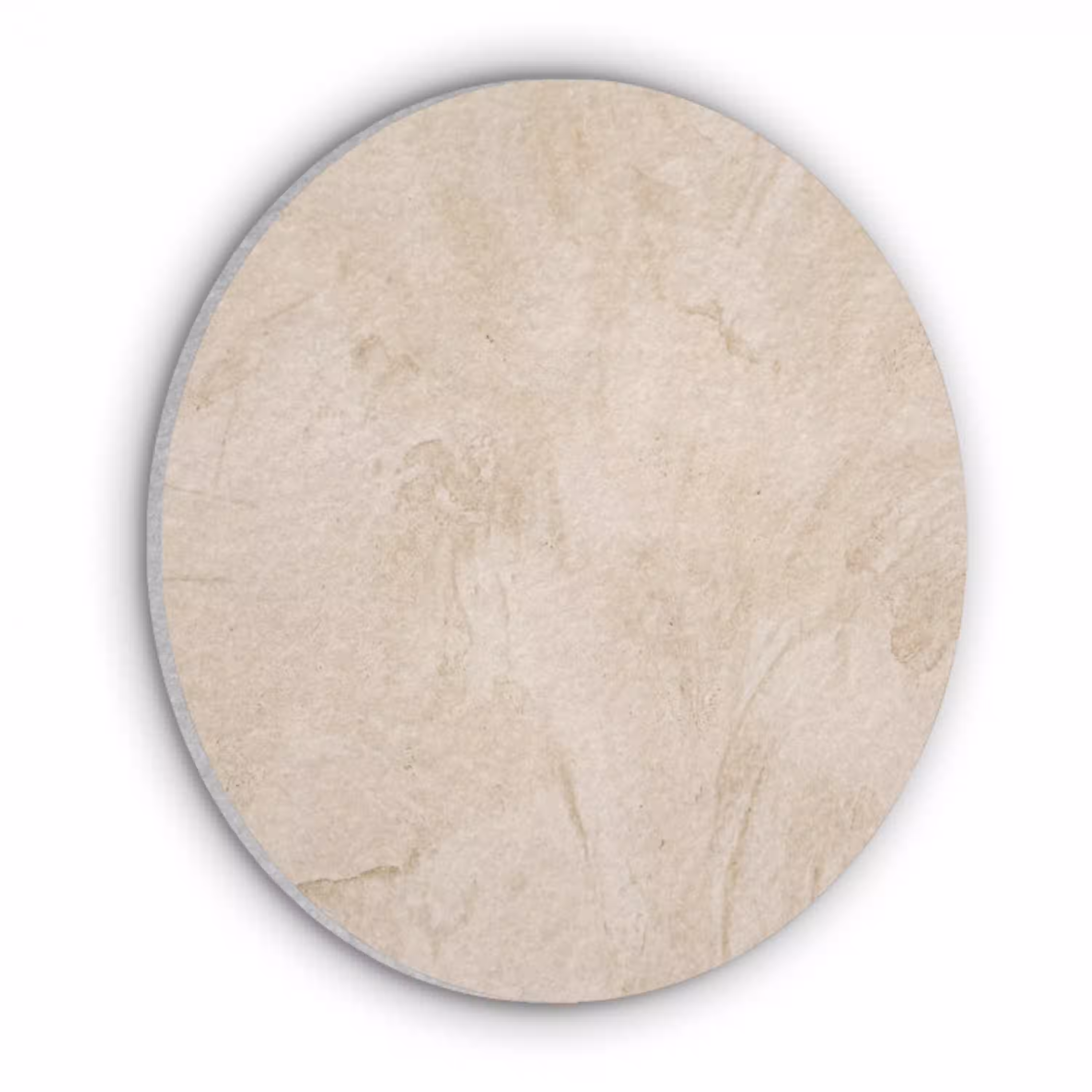 Textuur - Patroon - Abstract - Modern - Beige Akoestische PET Vilt - Rond klein -3d