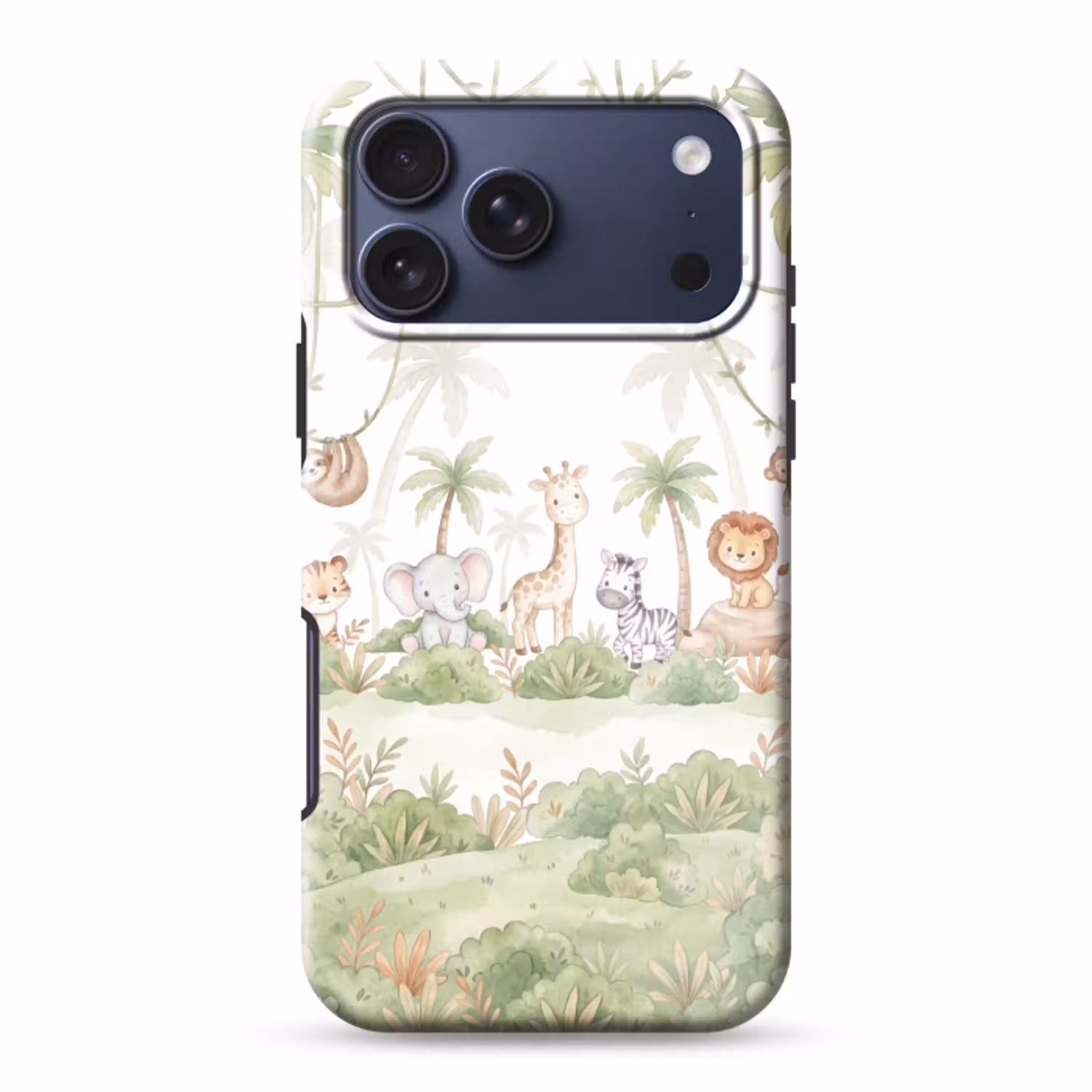 Dieren - Jungle - Pastel Toughcase MagSafe Apple iPhone 17 Pro Max klein -3d