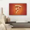 Pizza - Kaas - Rood - Pepperoni canvas 2cm klein -sfeer6