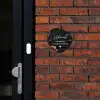 Stenen goud zwart - Sierlijk Naambord Organisch middel -sfeer1