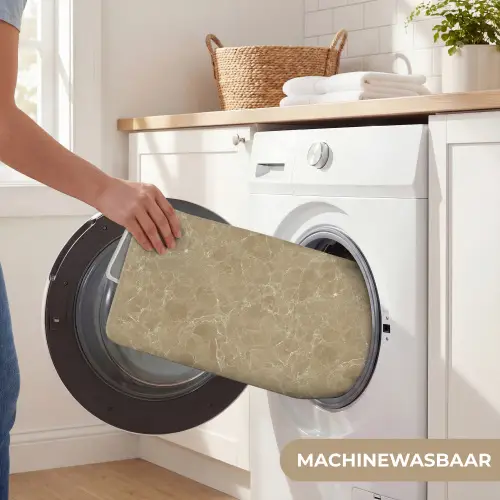 Beige - Marmer - Witte aders Badmat klein 997 -USP_WasbaarNL