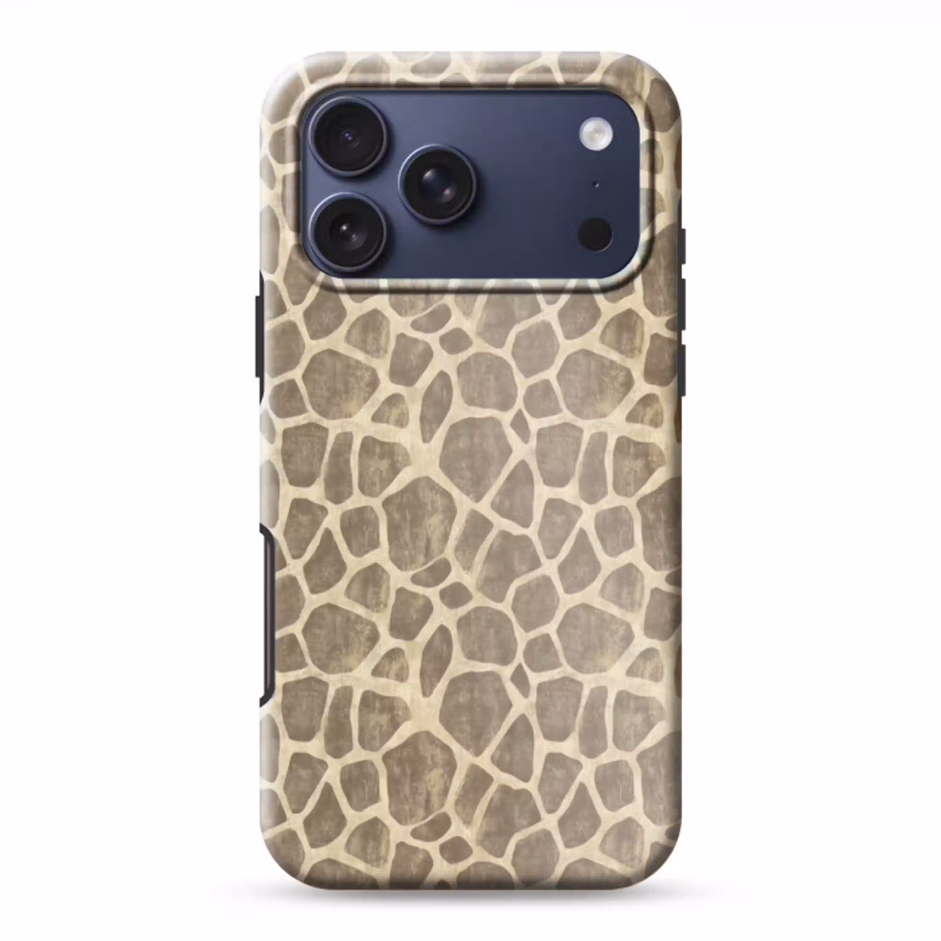 Giraf - Patroon - Beige - Bruin Toughcase MagSafe Apple iPhone 17 Pro Max klein 1019 -3d