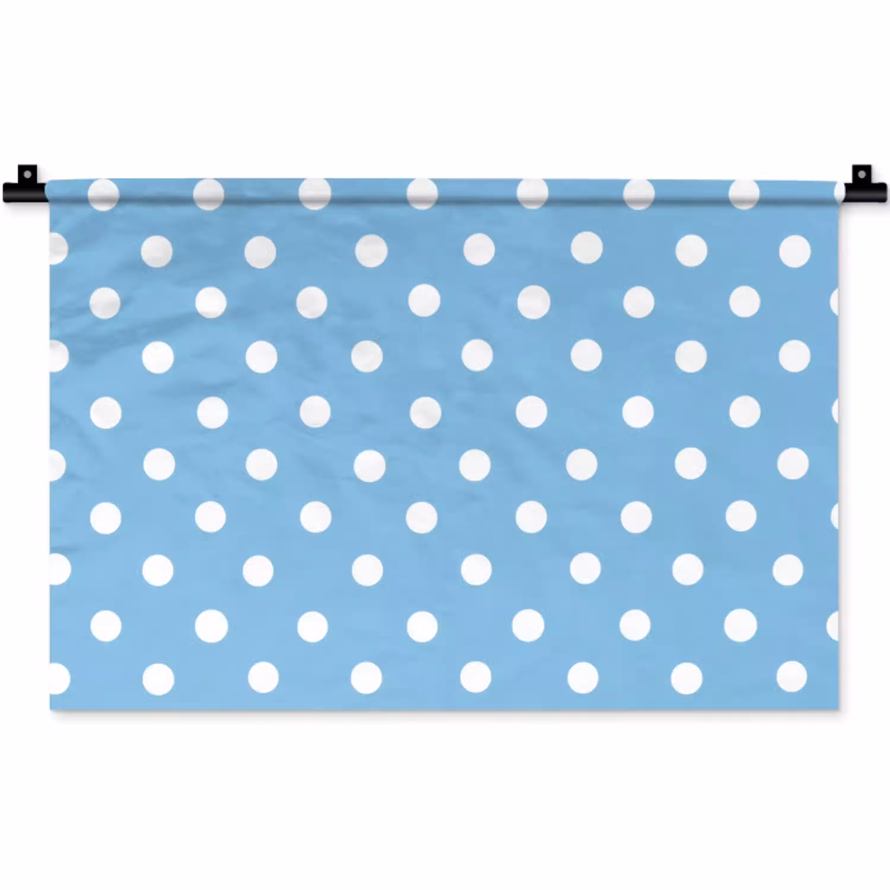 Polka - Dots - Blauw Wandkleed katoen klein 269 -zz3d