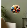Bloem - Abstract - Kleurrijk - Bladeren Wandcirkel behangsticker klein -sfeer2