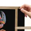 Kreeft - Borduur - Kleurrijk - Bloemen Light Box met batterij (Wandlamp) middel -USP_websiteprintNL