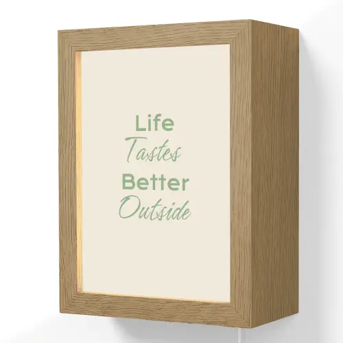Tekst - Sierlijk - Letters - Groen Light Box met kabel (Wandlamp) klein -3d