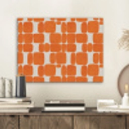 Patroon - Retro - Oranje PET vilt klein 837 -sfeer1