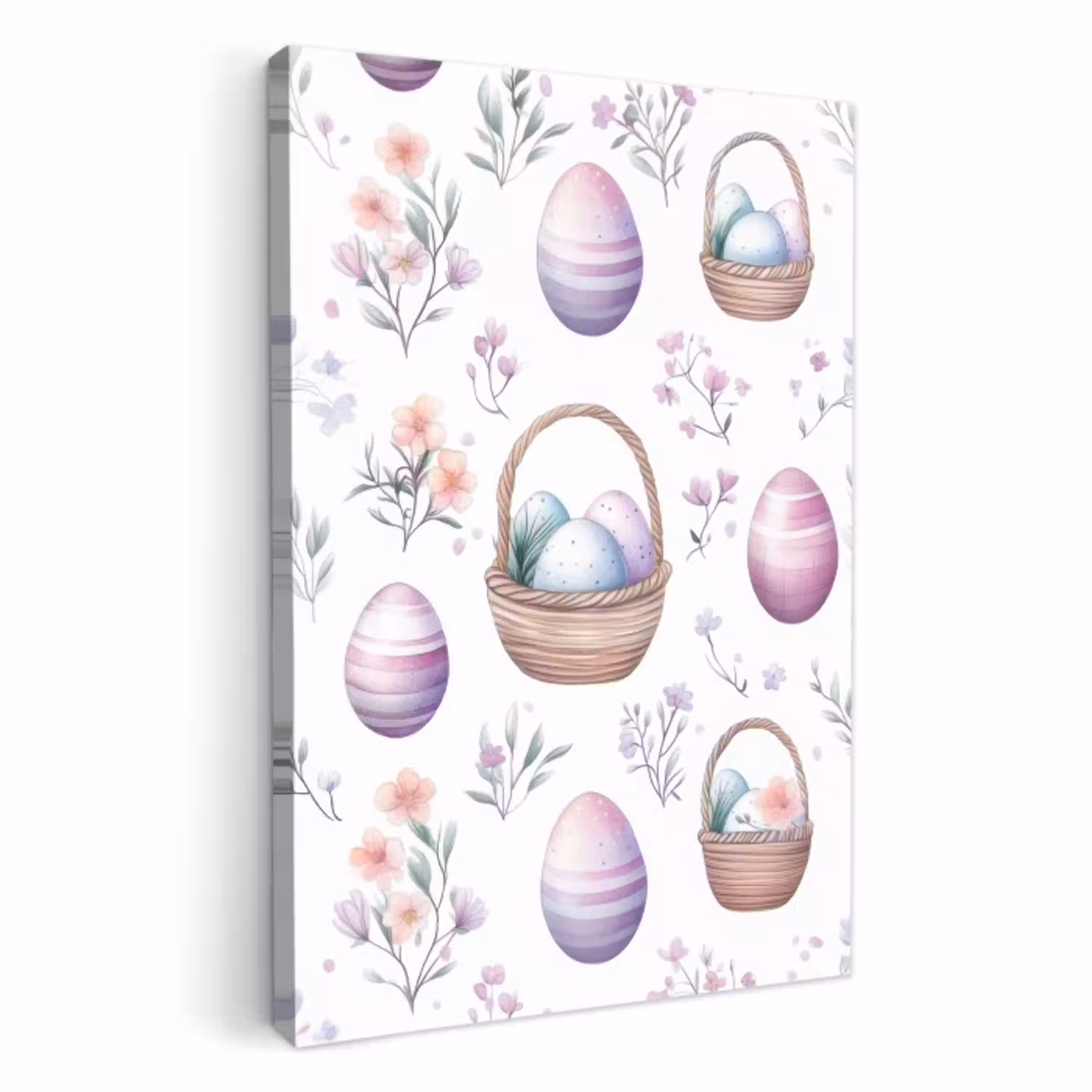 Bloemen - Paaseieren - Patroon KitchenYeah - Keuken - Canvas klein -3d