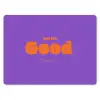 See the good - Oranje - Paars - Smiley muismat rubber klein -3d