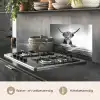 Schotse Hooglander - Spaghetti - Dieren - Zwart wit keuken achterwand spatscherm klein -usp_NL