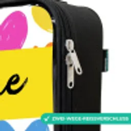 Hartjes - Patroon - Kleurrijk Kinderkoffer - Zwart klein -rits_DE