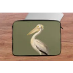 Pelikaan - Wit - Vogel - Klassiek - Natuur laptophoes neopreen klein -tafel