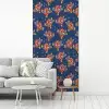 Disco - Blauw - Patroon fotobehang vinyl groot 64 -woonkamer