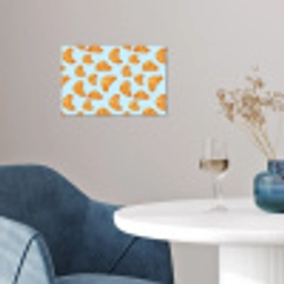 Croissant - Speels - Blauw poster papier klein 62 -sfeer3
